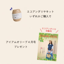 エコアンダリヤで春の編み物はじめませんか？