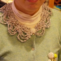 かぎ針編みのつけ衿レポート