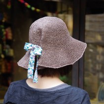 エコアンダリヤで編む帽子の仕上げ方