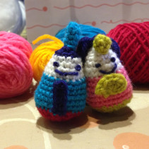 ころんとしたひな人形